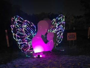 V2 of the Message sculpture, at Love Burn 2025