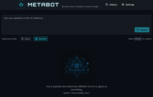 Screenshot of Metabot, nixed by the Apple store